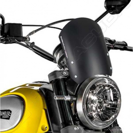 Barracuda Windscherm Classic Aluminium Ducati Scrambler (2015 - 2017), Zilver (1 van 7)