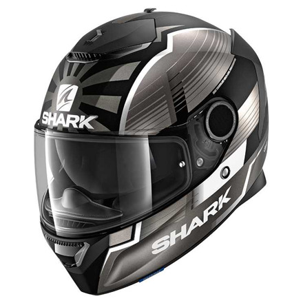 Shark Spartan 1.2 Zarco Malaysian GP Mat, Zwart-Antraciet-Zilver (1 van 6)