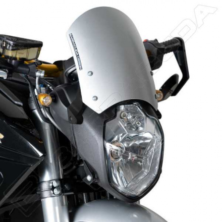Barracuda Windscherm Classic Aluminium Zero Motorcycles, Zwart (1 van 2)