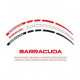 Barracuda Wheel Stripes For Maxiscooter, Rood (Afbeelding 8 van 9)