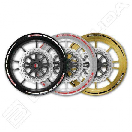 Barracuda Wheel Stripes For Motorbike, Zwart (1 van 9)