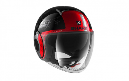 Shark SHARK SHARK NANO TRIBUTE RM, Zwart-Wit-Rood (3 van 5)