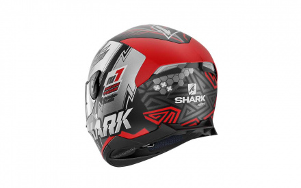 Shark SHARK SKWAL 2 NOXXYS Mat, Zwart-Rood-Zilver (3 van 3)