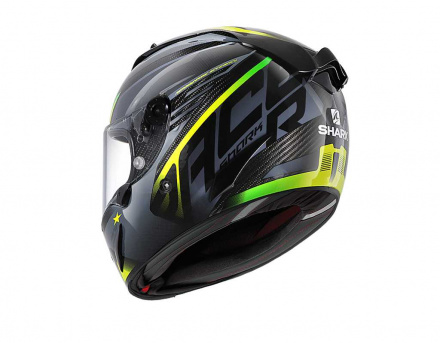 Shark SHARK RACE-R PRO CARBON ASPY  Carbon Antracite Yellow, Zwart-Antraciet-Fluor (3 van 3)