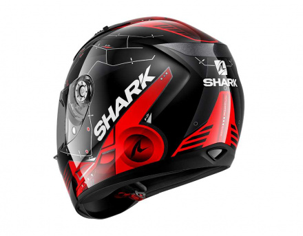 Shark SHARK RIDILL 1.2 MECCA, Zwart-Rood (3 van 3)