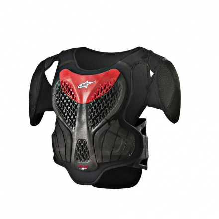 A-5 S Youth Body Armour - Zwart-Rood