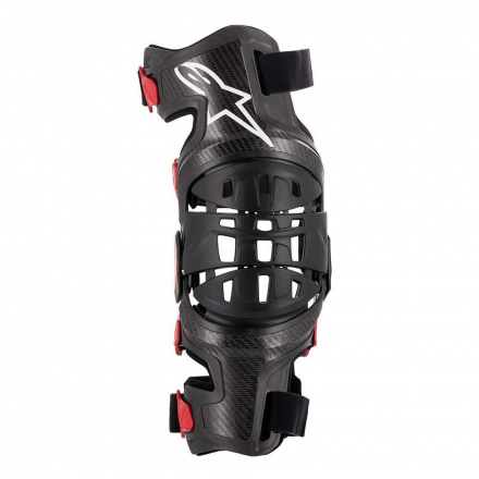 Alpinestars Bionic-10 Carbon Knee Brace Left, Zwart-Rood (1 van 3)