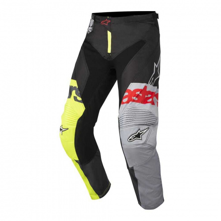 Racer Flagship Crossbroek - Zwart-Antraciet-Fluor