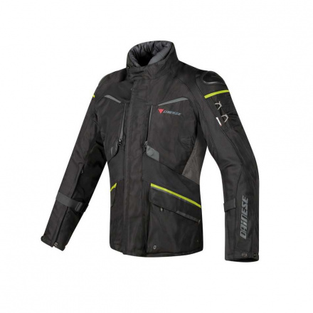 Dainese Ridder D1 Gore-Tex Motorjas, Zwart-Geel (1 van 1)