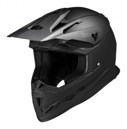 IXS Motorcross Helm 361 1.1, Mat Zwart-Zwart (1 van 3)