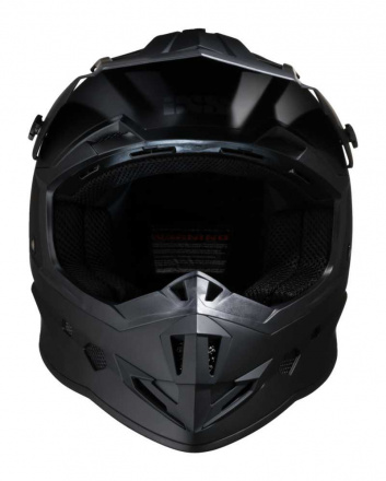 IXS Motorcross Helm 361 1.1, Mat Zwart-Zwart (2 van 3)