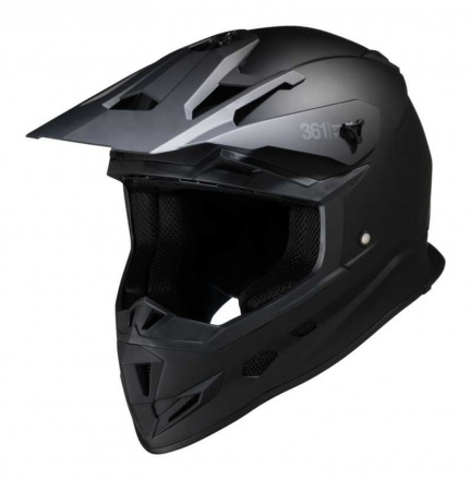 IXS Motorcross Helm 361 1.1, Mat Zwart-Zwart (3 van 3)