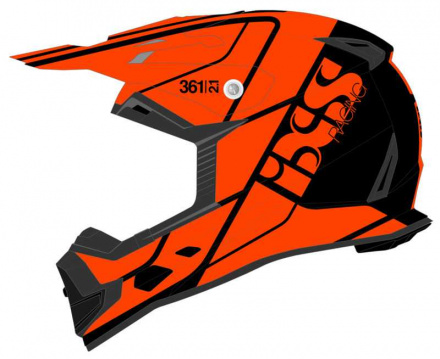 Motorcross Helm 361 2.1 - Zwart-Oranje