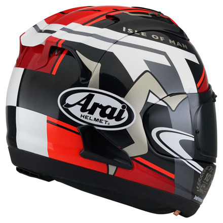 Arai RX-7V TT Isle of Man TT 2018 Helm, Zwart-Rood-Wit (2 van 2)
