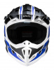 IXS Motorcross Helm 361 2.1, Mat Zwart-Blauw-Wit (Afbeelding 2 van 3)