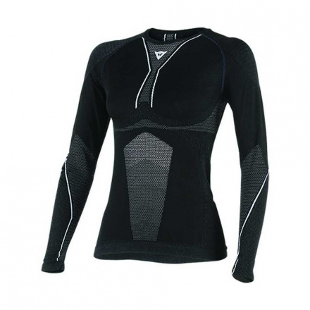 Dainese D-CORE DRY TEE LS LADY, Zwart-Wit (1 van 1)