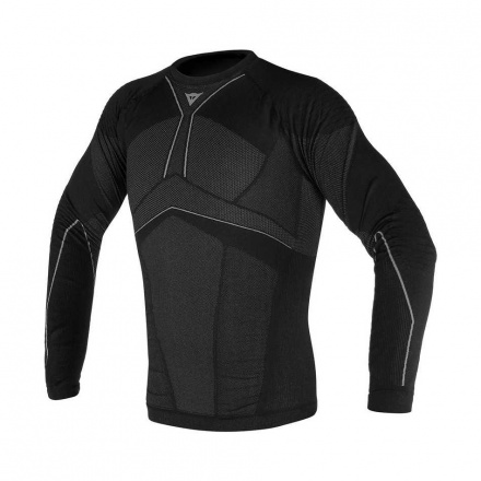 D-CORE AERO TEE LS - Zwart-Antraciet