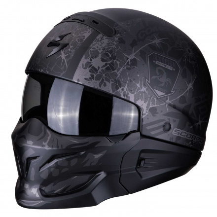 Scorpion EXO-COMBAT STEALTH, Mat Zwart-Zilver (1 van 1)