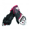 Carbon D1 Long Dames Motorhandschoenen - Zwart-Wit-Rood