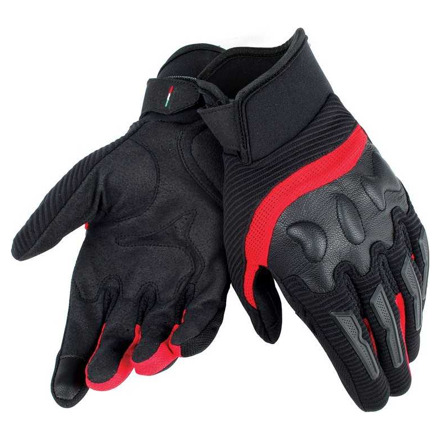 Dainese AIR FRAME UNISEX GLOVES, Zwart-Rood (1 van 1)