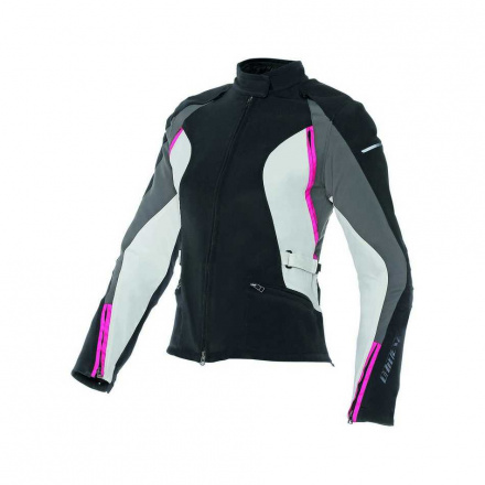 Dainese ARYA LADY TEX JACKET, Zwart-Grijs-Roze (1 van 1)