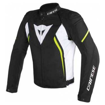 Dainese AVRO D2 TEX JACKET, Zwart-Wit-Geel-Fluor (1 van 1)