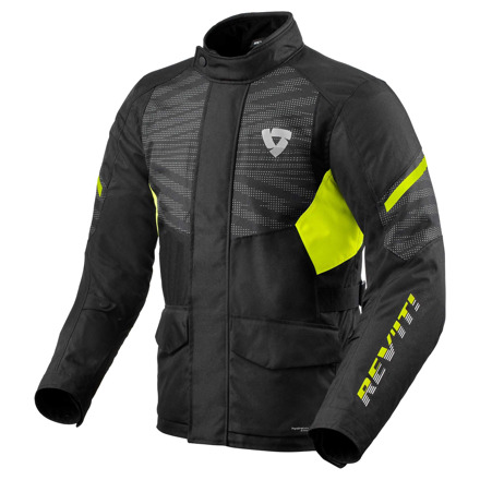 REV'IT! Duke H2O Motorjas, Zwart-Neon Geel (1 van 2)