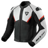 REV'IT! Matador Motorjas, Zwart-Neon Rood (Afbeelding 1 van 2)
