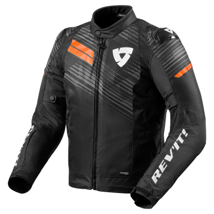 REV'IT! Jacket Apex H2O, Zwart-Neon Oranje (1 van 2)