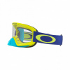 Oakley Crossbril O Frame 2.0 MX Flo Lime Blue - Clear lens, Blauw (Afbeelding 3 van 5)
