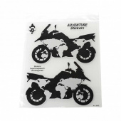 Adventure stickers Moto Planisvero 20x24 cm - N.v.t.