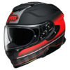 Shoei GT-AIR 2 Tesseract, Mat Zwart-Rood (Afbeelding 1 van 3)