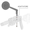 Barracuda Mirror Adaptors Harley Davidson, N.v.t. (Afbeelding 3 van 3)