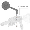 Barracuda Mirror Adaptors Harley Davidson, N.v.t. (Afbeelding 5 van 5)