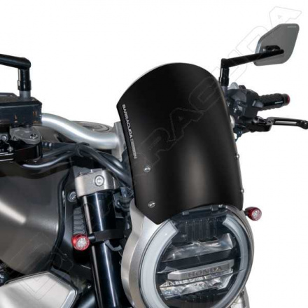 Barracuda Windscherm Classic Aluminium Honda CB, Zwart (5 van 5)