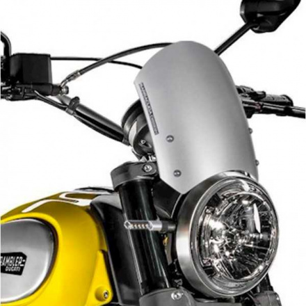 Barracuda Windscherm Classic Aluminium Ducati Scrambler (2015 - 2017), Zilver (3 van 4)