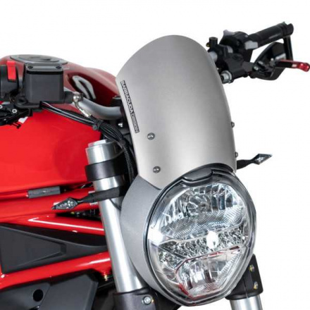 Barracuda Windscherm Classic Aluminium Ducati Monster 797 (2019 -), Zilver (3 van 4)