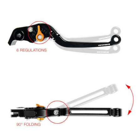 Barracuda Brake-clutch Lever Kit Ducati Monster 620 , Ducati Monster S2r 800, N.v.t. (3 van 5)