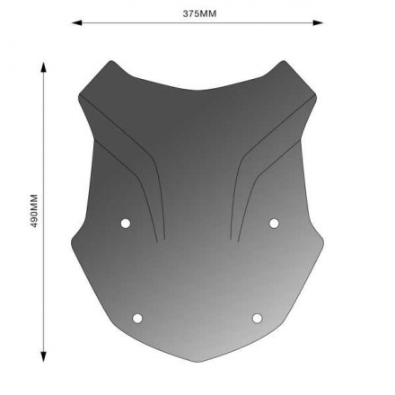 Barracuda Sports Screen Aerosport Bmw R 1250gs, N.v.t. (5 van 5)