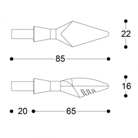 Barracuda X-led B-lux (paar), Zilver (11 van 11)