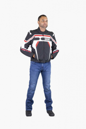 IXS iXS Jacket Sport RS-700-ST, Zwart-Wit-Rood (4 van 5)