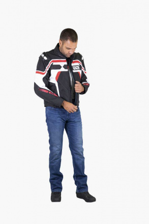 IXS iXS Jacket Sport RS-700-ST, Zwart-Wit-Rood (5 van 5)