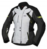 iXS Women Jacket Tour Liz-ST - Zwart-Grijs-Geel