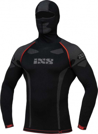 iXS Underwear Hooded shirt iXS 365 - Zwart-Grijs