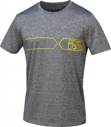 iXS Team T-Shirt Function - Grijs-Geel