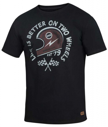 IXS iXS T-Shirt On Two Wheels, Zwart-Rood (1 van 1)