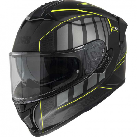 IXS iXS Full Face Helmet iXS422 FG 2.1, Mat Zwart-Fluor-Geel (1 van 1)