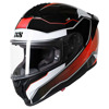iXS Full-face helmet iXS421 FG 2.1 - Zwart-Wit-Rood-Fluor