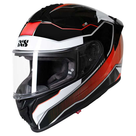 IXS iXS Full-face helmet iXS421 FG 2.1, Zwart-Wit-Rood-Fluor (1 van 1)