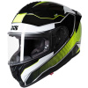 iXS Full-face helmet iXS421 FG 2.1 - Zwart-Wit-Geel-Fluor